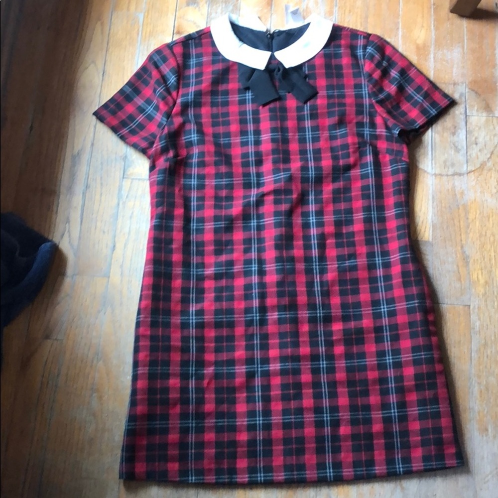Forever 21 plaid shirt dress